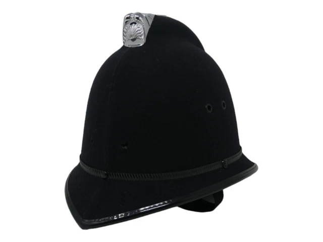 Ex Police Custodian Coxcomb Helmet Black Obsolete Collector Uniform Work Grade 1