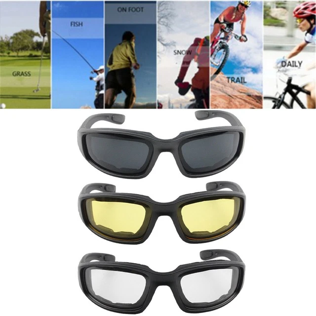 Occhiali da sole utili antiabbagliamento UV400 protezione unisex antivento plastica