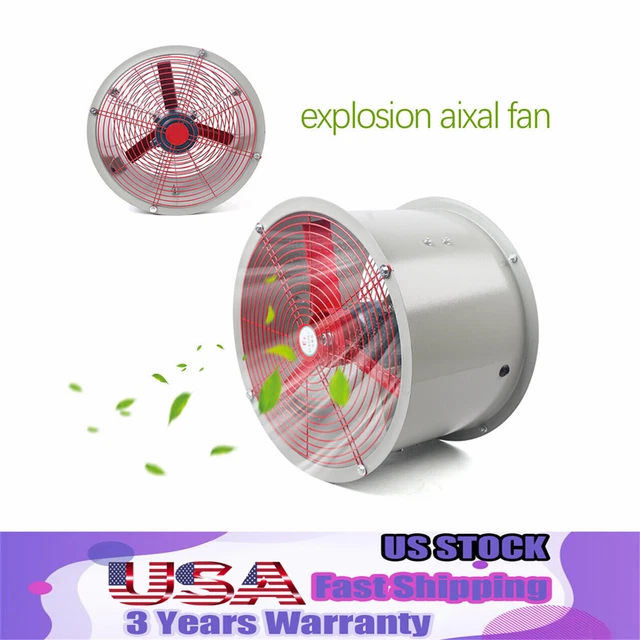 16&EXPLOSIONPROOF AXIAL EXHAUST Fan 1450rpm Spray Booth Paint Fumes