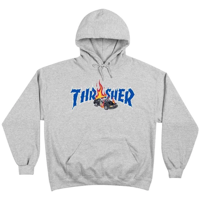 Thrasher outlet felpa bianca