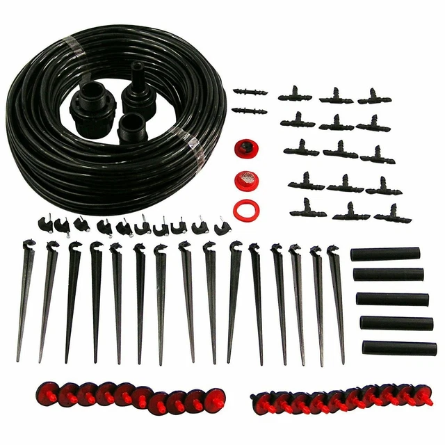 Kit Irrigazione Impianto A Goccia Giardino Orto Piante Fiori Vasi 74 Pz (32236)