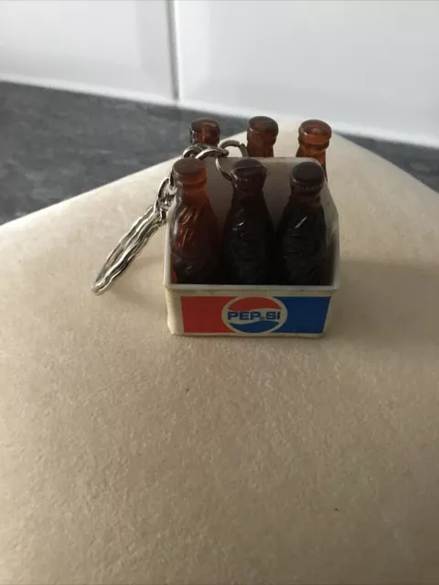 Vintage Pepsi Cola 6 Bottle Crate Key Ring