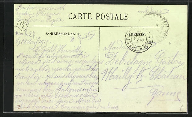 CPA Lunéville, Restaurant, La Rue Carnot 2