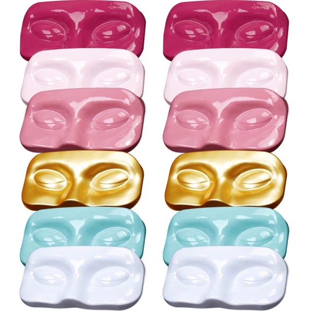 12 Pcs Creative Eyelash Tray Eyelash Face Support Packing Box
