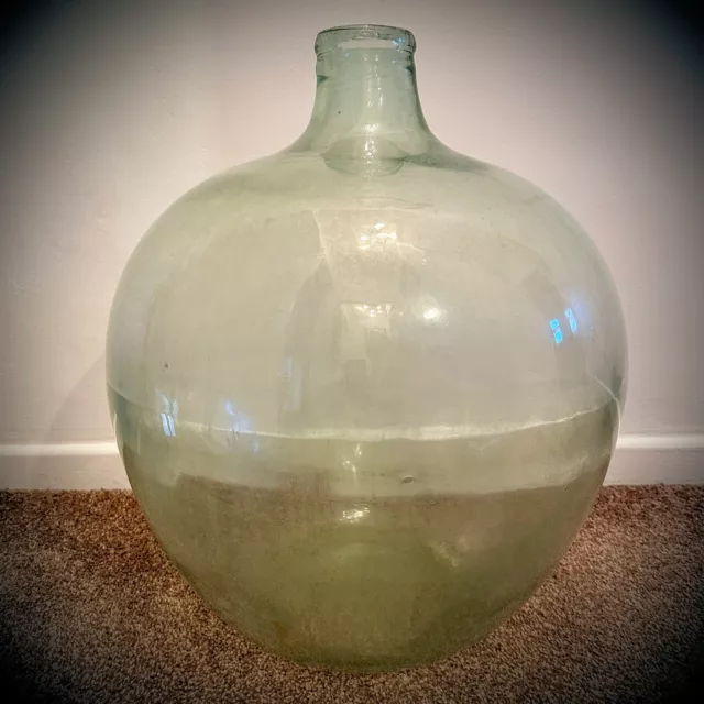 Large Vintage Glass Bottle Carboy Demijohn