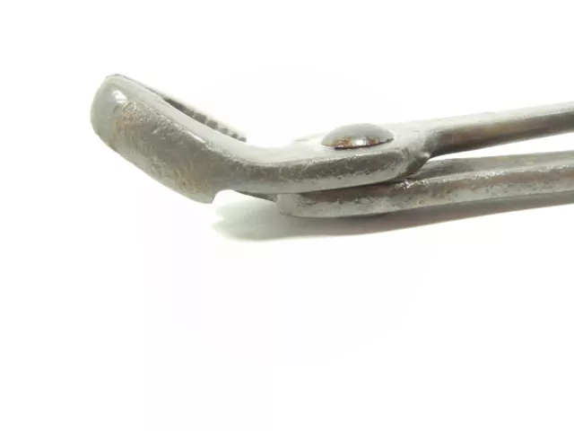 Vintage KRAEUTER USA tool, 9-1/2 inch Bent nose Slip Joint Pliers J429 6