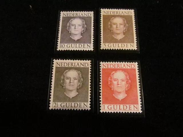 E8770) Niederlande** seltene Gulden 540-43 Juliana 1949 tadellos postfr, Mi 1000