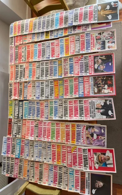 HUGE X155 Private Eye magazine job lot. Issues 1969-2018 Early Ones Listed