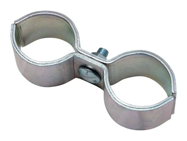 National Hardware  2 in. L Zinc-Plated  Silver  Steel  Gate Pipe Clamp  1 pk