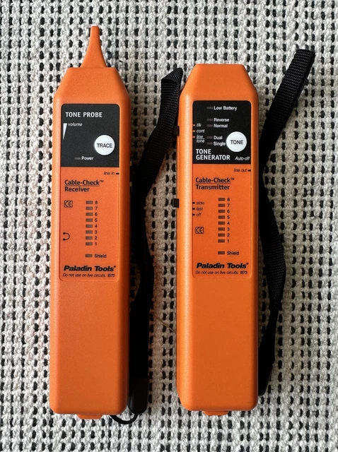 Paladin Tools 1573 Orange Tone Probe & Tone Generator TOOLS ONLY