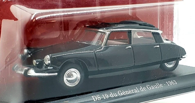 Atlas Editions 1/43 Scale 6164/503 - Citroen DS 19 General de Gaulle - Black