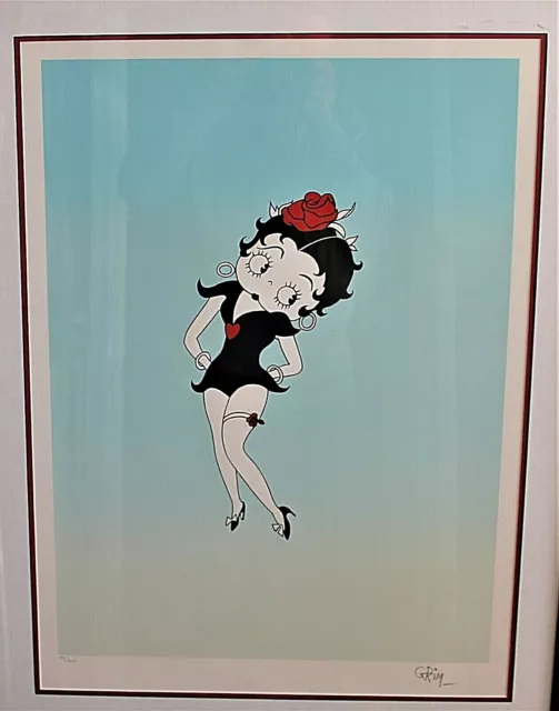 Boop Boopie Doo, Betty Boop Ltd. Ed. Litho, S/N with Label, (s) Grim, Framed 2