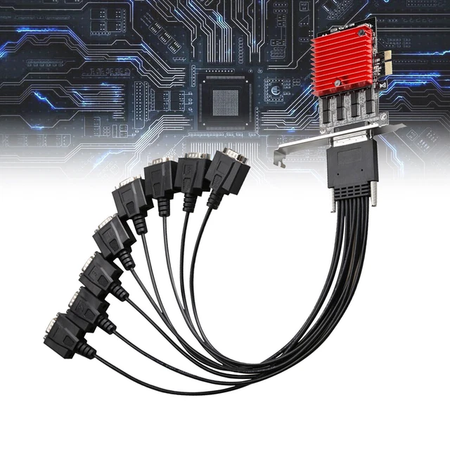 8PORT SERIAL EXPANSION card PCIE RS232 Serial Port Expansion Adapter