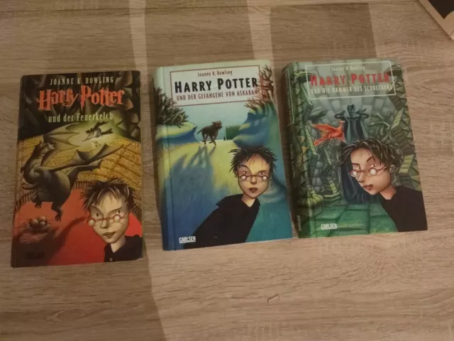 3x Joanne K. Rowling: Harry Potter und der Feuerkelch, Carlsen Verlag 2000