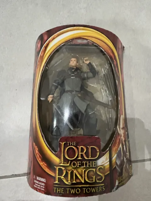 TOY BIZ LORD OF THE RINGS The Two Towers  - LEGOLAS With ROHAN ARMOR