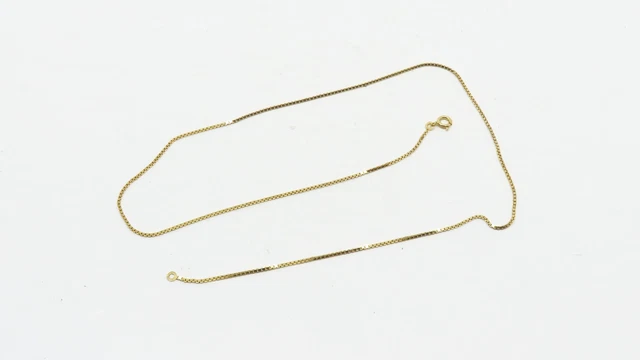 Collier Chaîne Murat En Or 18 Carats 44cm - Bijou Vintage, Occasion, Avec Plaque