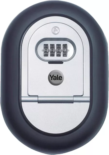 Yale Combination Wall Mounted Key Safe Box - Black/Silver Finish - Y500/187/1