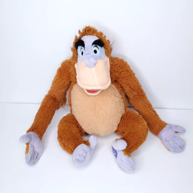 Disney Store King Louie Orangutan The Jungle Book 13" Plush w/ Hook n Loop Paws