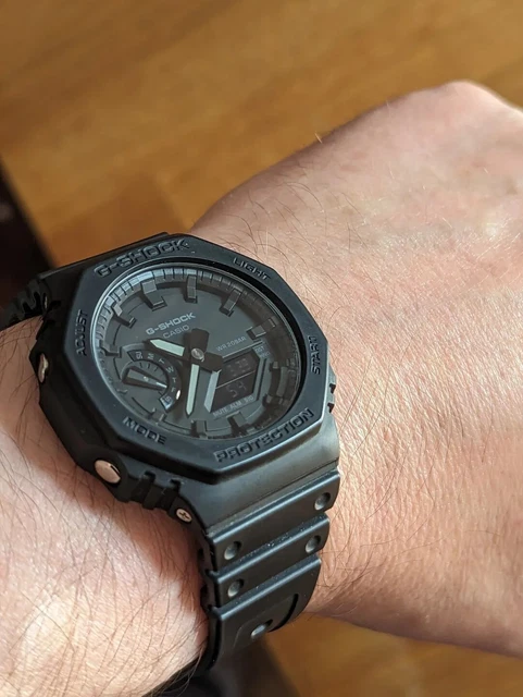 CASIO G-SHOCK GA-2100-1A1ER Stealth Black - Casioak £60.00 - PicClick UK