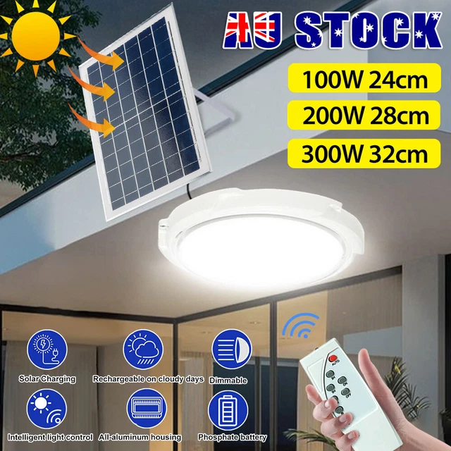 Solar powered store ceiling light
