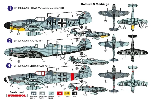 AZ Model Messerschmitt Bf 109G-6/U4/N Naxos AZ7614-1/72 2