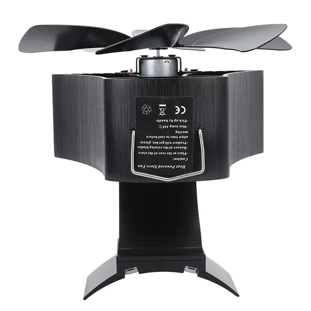 (Schwarz) Thermoelektrischer Ofenventilator Thermoelektrischer