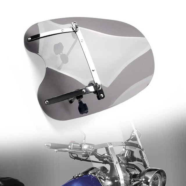 1X Large 19"x17" Windscreen Windshield Fit For Dyna Super Glide Custom FXDC 2005