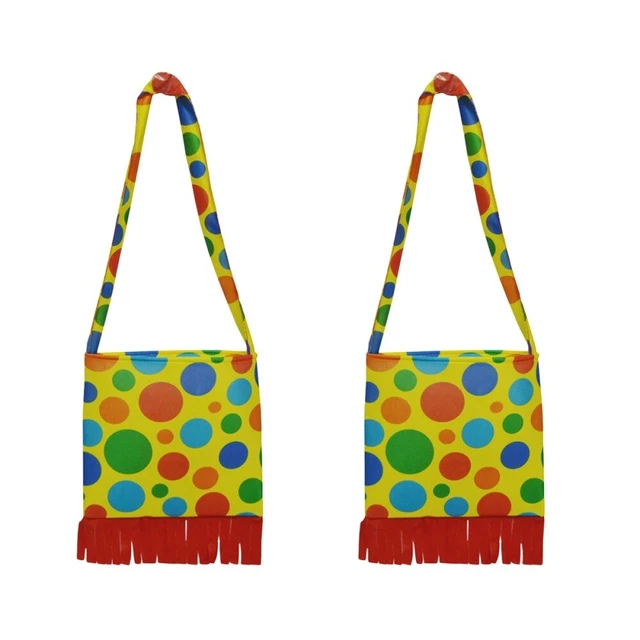 2 Count Sac À Bandoulière Pois Accessoires De Clown Pour Femmes