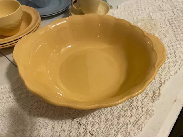 Vintage Grindley Yellow SERVING BOWL . “Laburnum Petal”. Made in England.