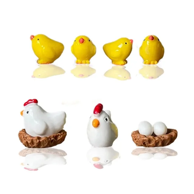 7PCS/Set Cute 3D Chicken Hole Shoe Charms DIY Matching Shoe Decoration1009