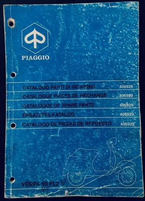 Original Spare Parts Catalogue Spare Parts Piaggio Vespa 50 Fl2 Hp 406929