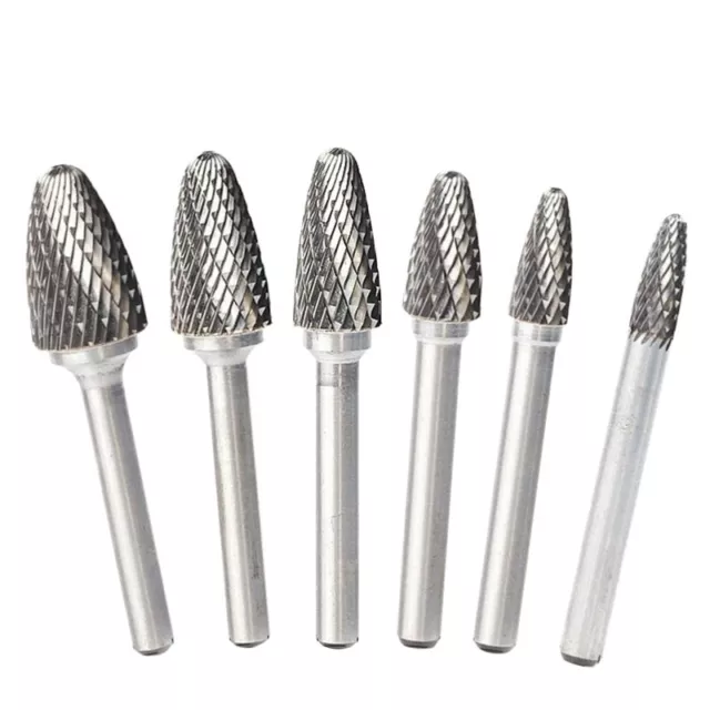 6-16mm Head Tungsten Carbide Alloy Rotary File Tool Point Burr Die Grinder Tool
