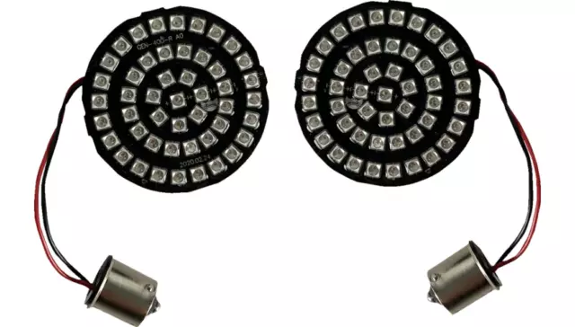 Custom Dynamics Genesis 4 Red 1156 Rear LED Turn Signals - FXLRS FXLRST FLHC