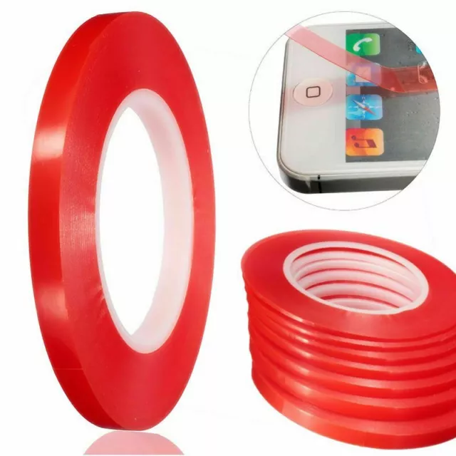 25M RED Adhesive Double Side Tape Strong Sticky For Cell Phone LCD Screen Repair