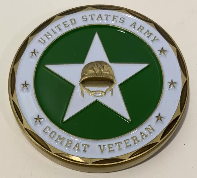 US Army Combat Veteran - Baptized in Battle Challenge Coin