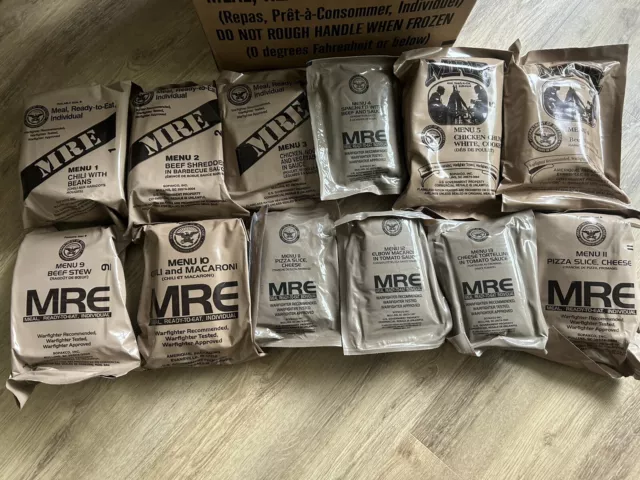 MRE meal ready to eat  12 Menüs Mix Karton