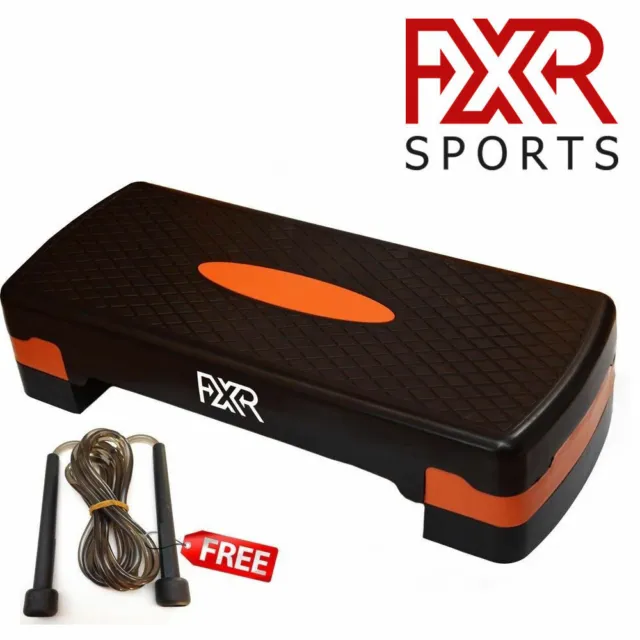FXR Sports Adjustable 2 Level Step Aerobic Stepper