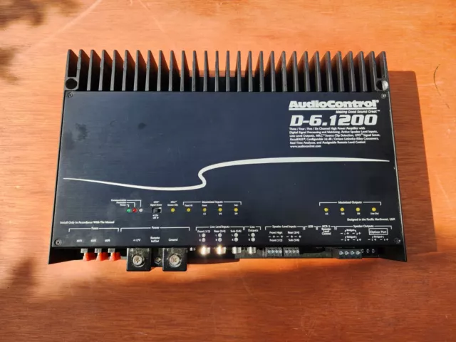 AudioControl D-6.1200 6-Channel Car Amplifier with Digital Signal Processing