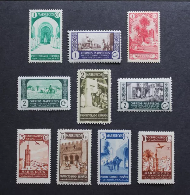 Spanish Morocco - Scarce Early Lot Unchecked Unused Mnh Lot Rr