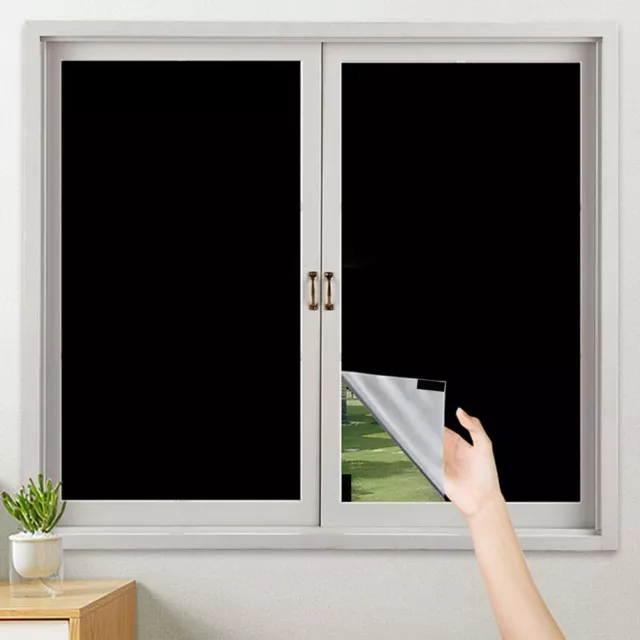 Blackout Curtain Blind Window Thermal Insulated Curtains Stick on Non-perforated