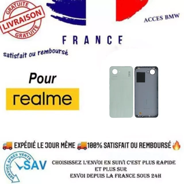 Vitre Arrière (cache Batterie) Pour Realme GT Neo 2 - Couleur Vert - Neuf, Référence P-1801
