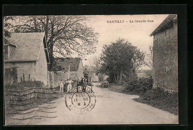CPA Nantilly, La Grande Rue 1934