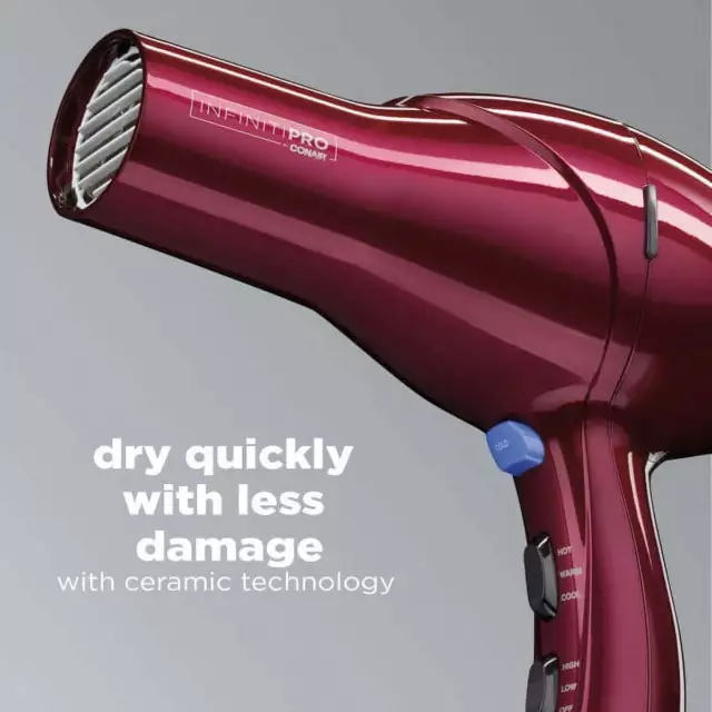 InfinitiPro by CONAIR 1875 Watt Salon Performance AC Motor Hair Dryer 259BDNRY 3