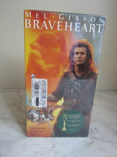 Braveheart (VHS, 1996, 2-Tape Set) Never opened SEALED Mel Gibson