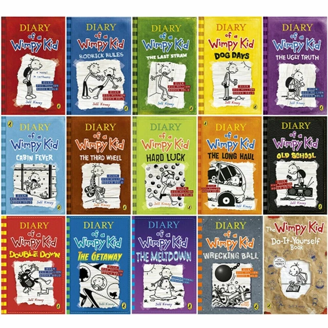 DIARY OF A Wimpy Kid 15 Books Collection Set By Jeff Kinney Do It diary-of-a-wimpy-kid-15-books-collection-set-by-jeff-kinney-do-it