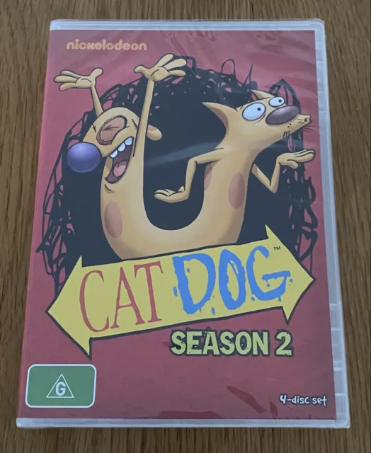 CATDOG Season 2 Dvds 4 Disc Set Nickelodeon 2013 Sealed CAT DOG New & Sealed