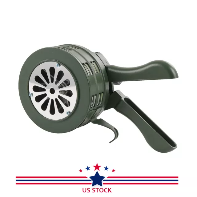 Hand Crank Siren Horn Manual Operated Metal Alarm Handheld Air Raid Siren