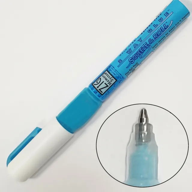 Zig 2-Way Glue Pen Carded 3-pkg-squeeze & Roll