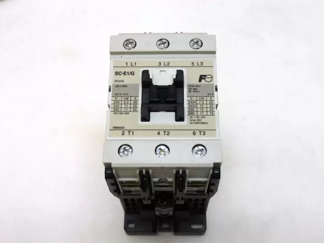 Fuji Electric Sc-E1/G Iec Contactor 24Vdc Coil