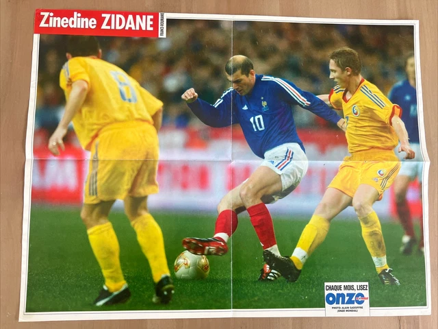 POSTER ONZE MONDIAL - EQUIPE DE FRANCE 1994 - ZIDANE